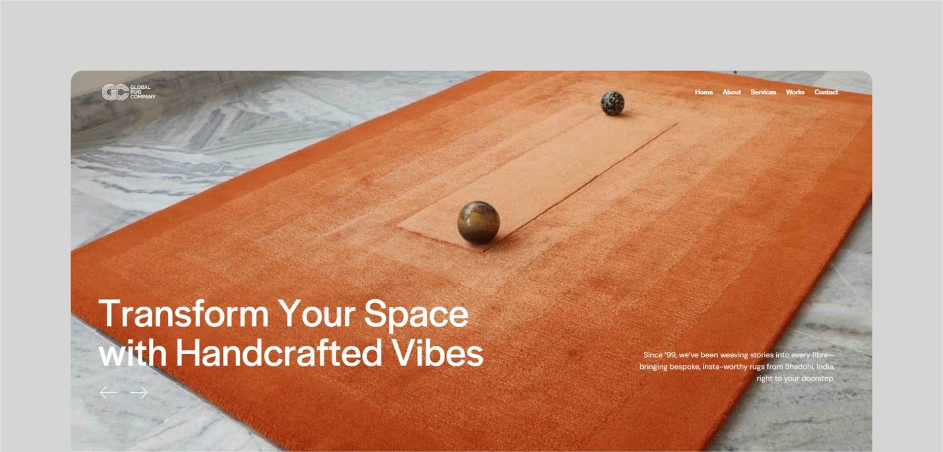 Global Rug Company portfolio website