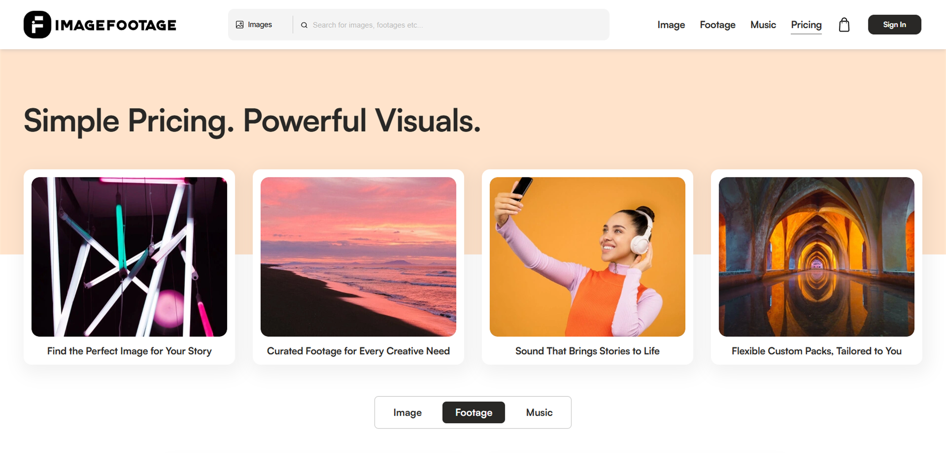 ImageFootage purchase history and downloads